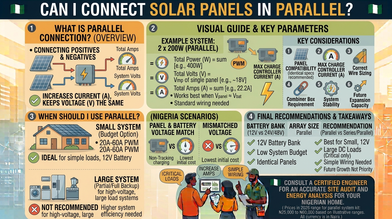 Can I Connect Solar Panels in Parallel?