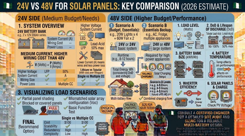 24V vs 48V for Solar Panels