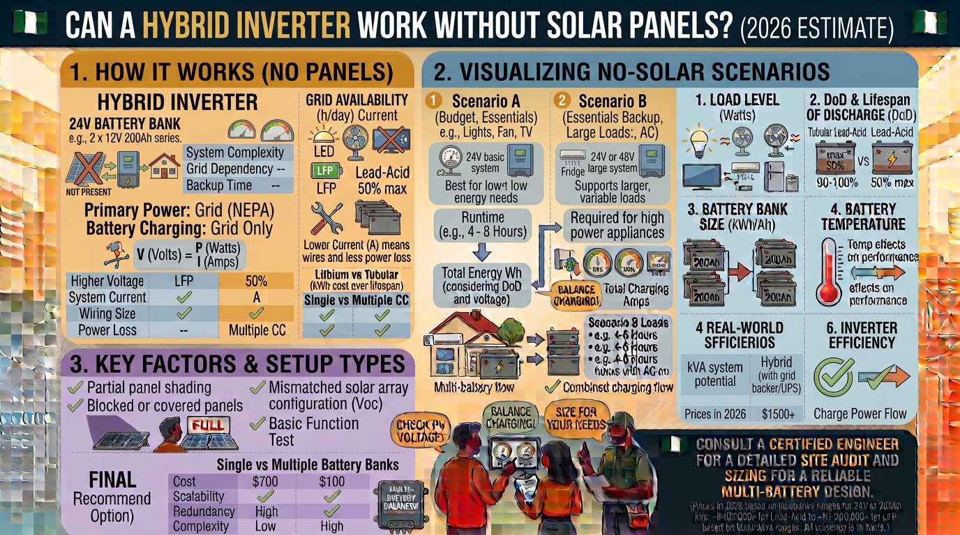 Can a Hybrid Inverter Work Without Solar Panels?