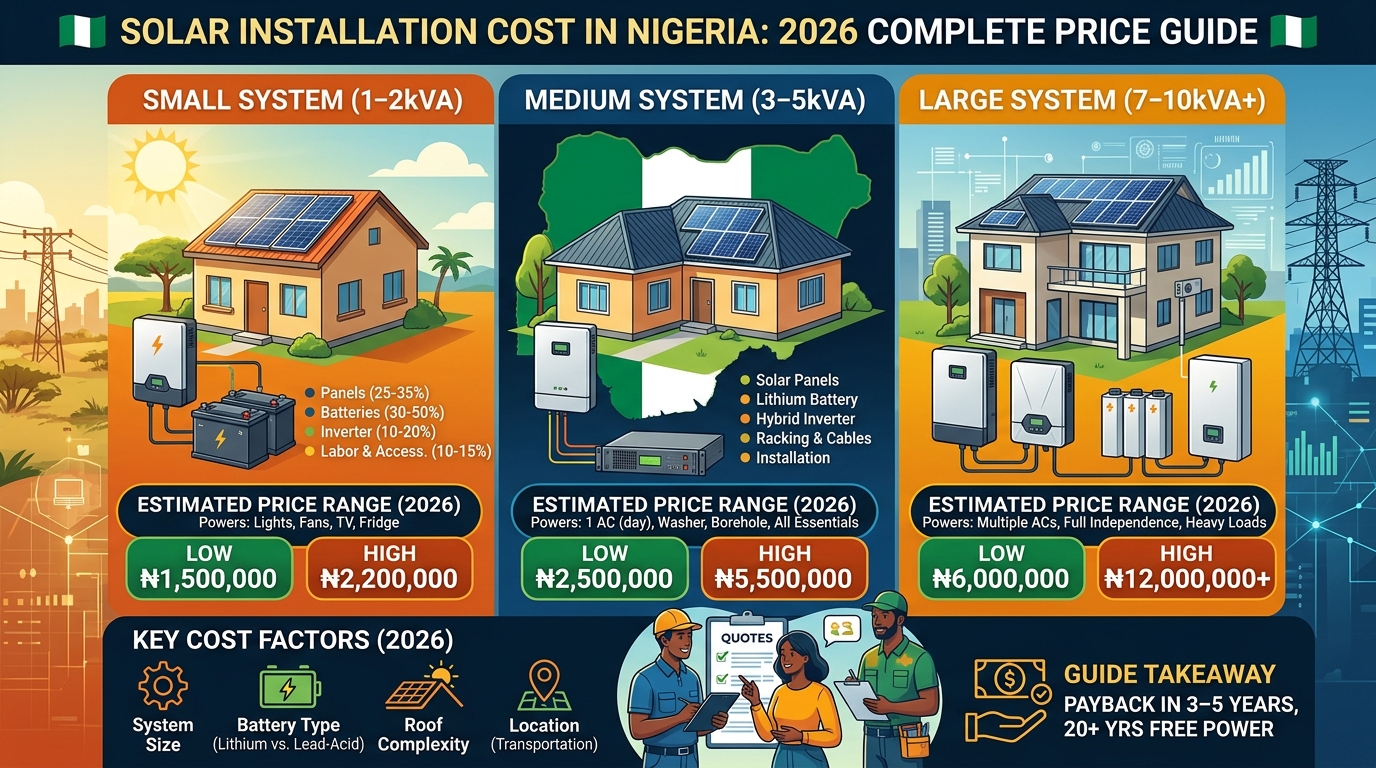 Solar Installation Cost in Nigeria: 2026 Complete Price Guide