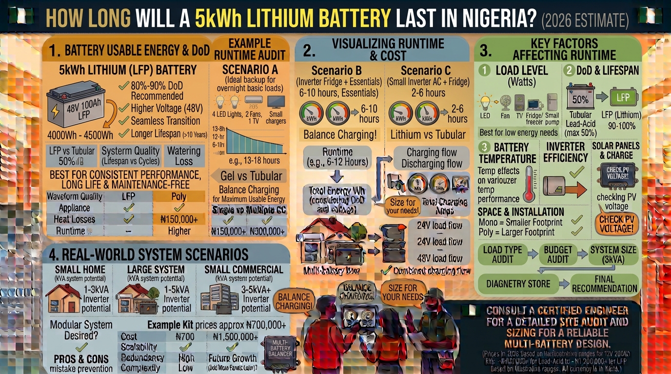 How Long Will a 5kWh Lithium Battery Last in Nigeria?