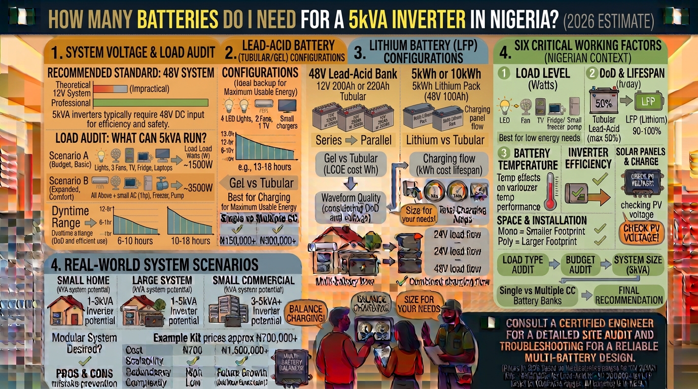How Many Batteries Do I Need for a 5kVA Inverter in Nigeria?
