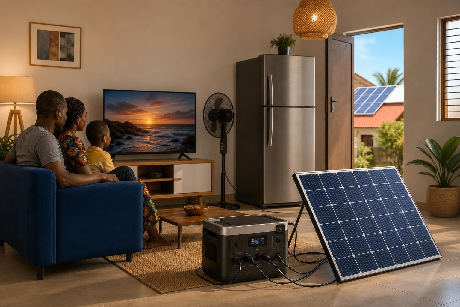 Can a Solar Generator Power a Fridge, TV and Fan?