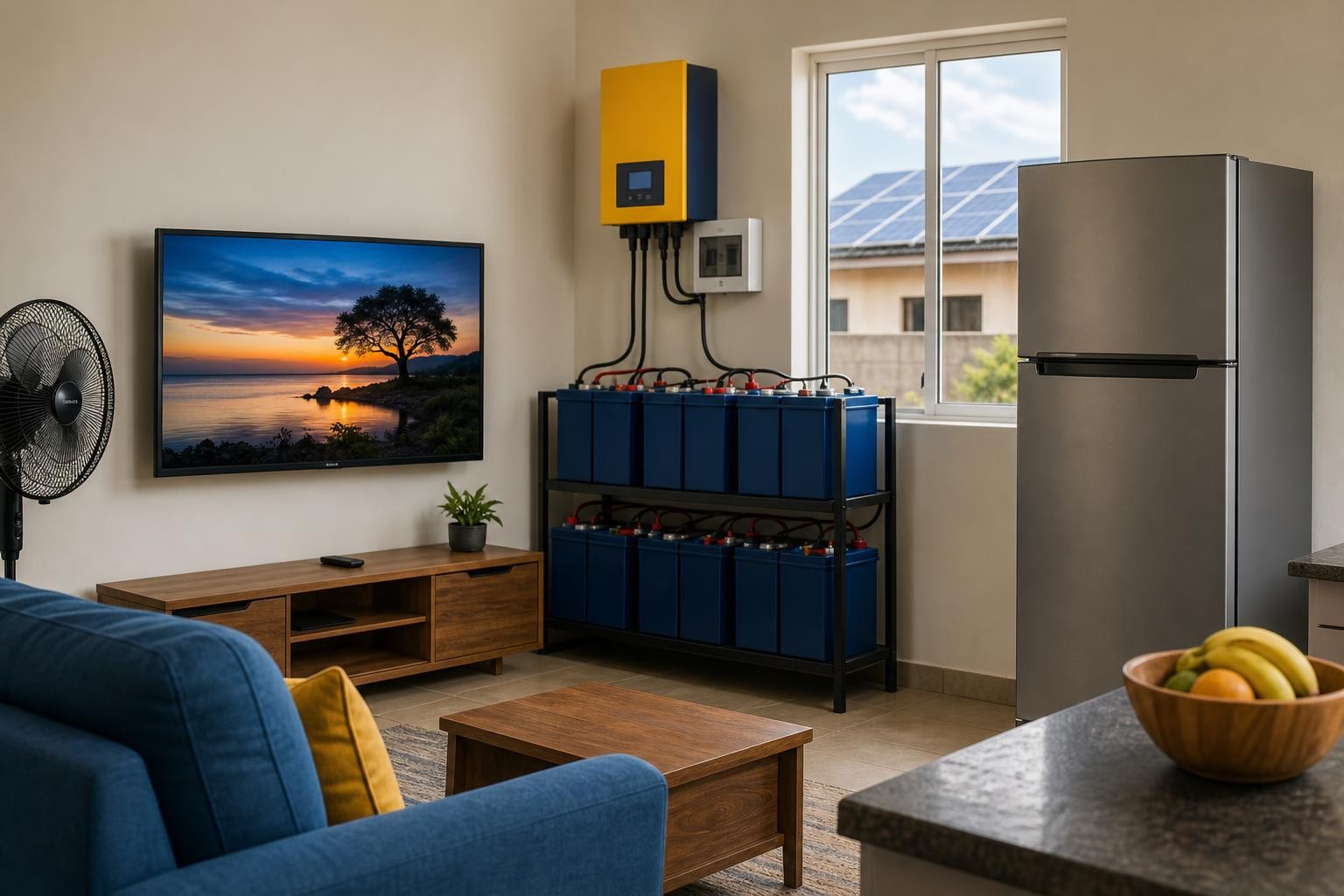 How Many 48V Battery Banks Do I Need for a Fridge and TV in Nigeria?