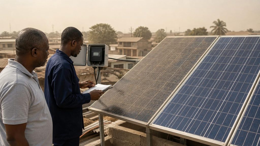 Comparing dusty and clean solar panels while measuring PV energy during Harmattan in Nigeria