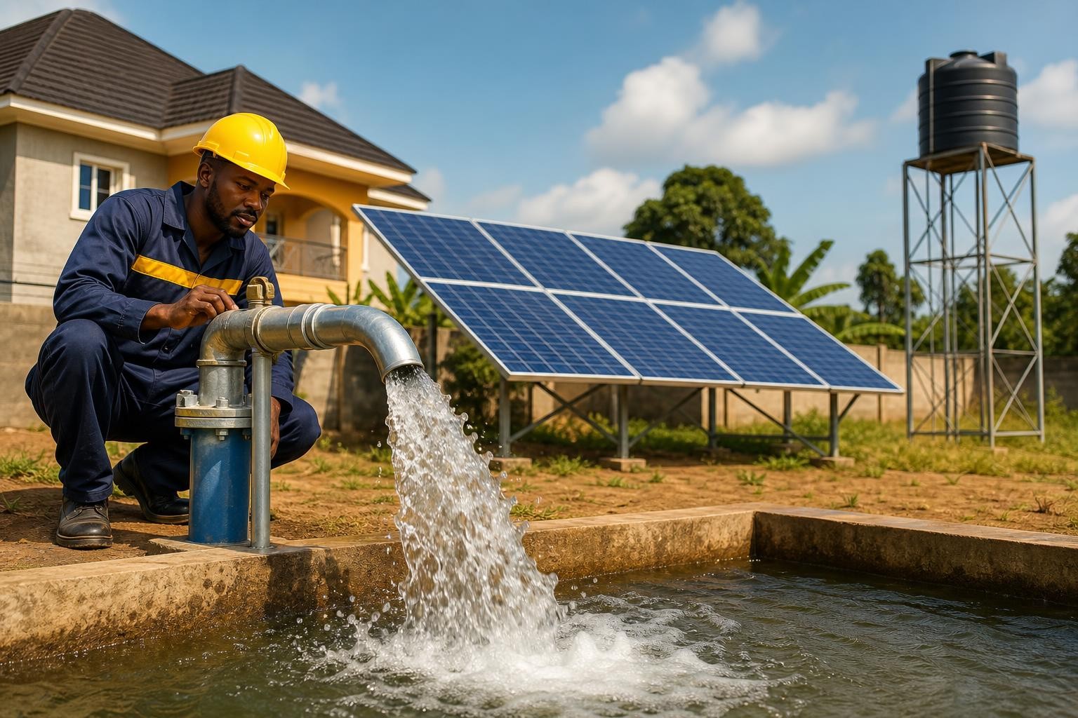 How Much Solar Do I Need for a Borehole in Nigeria? Size It From Water Needed, Not Just Pump Watts