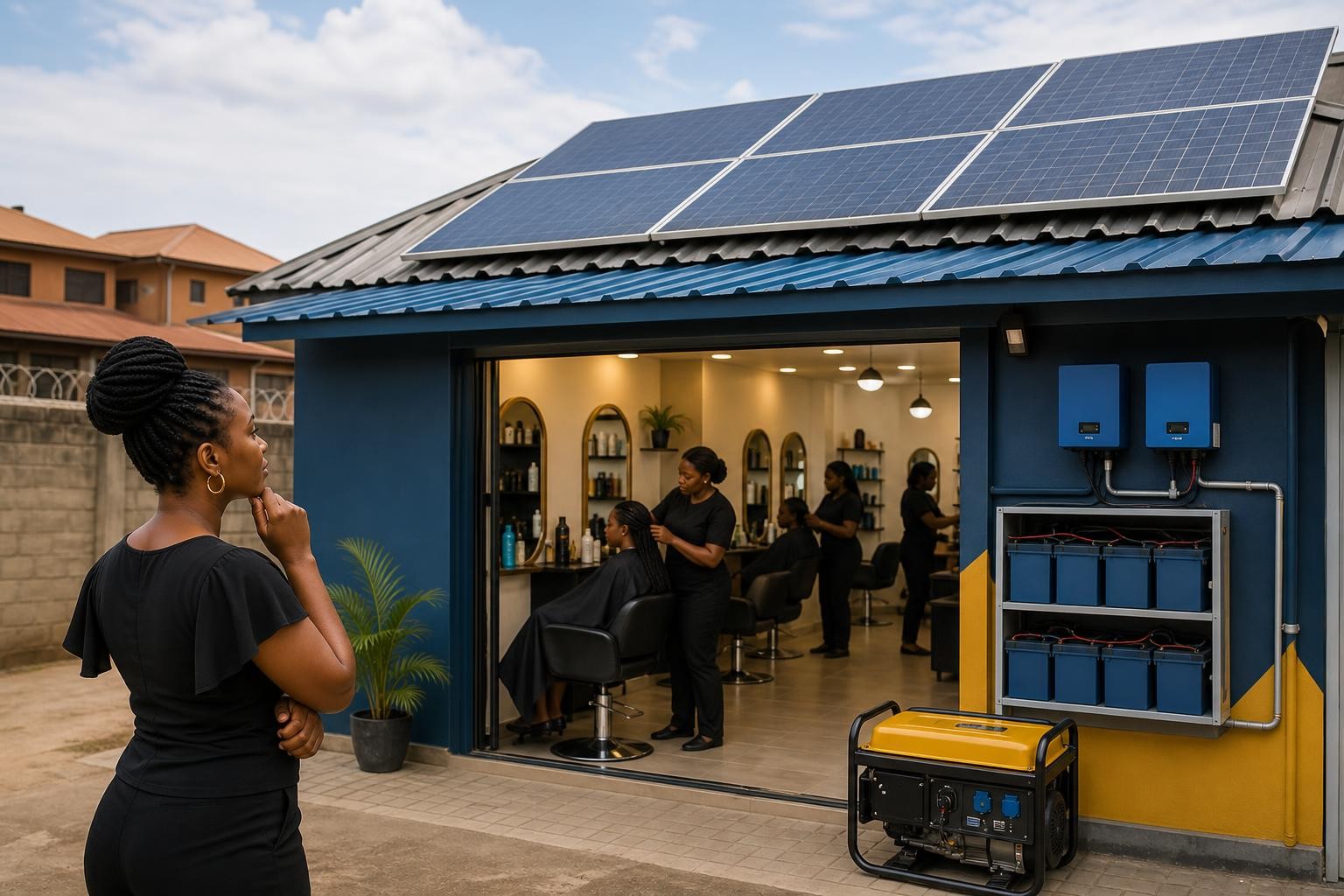 How Much Solar Does a Small Salon Need to Reduce Generator Use in Nigeria?