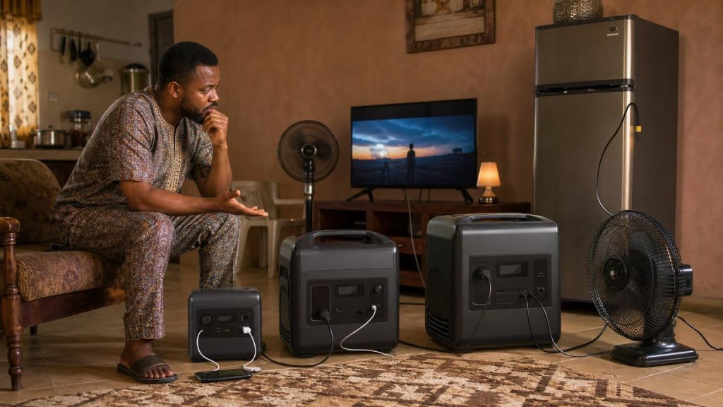 Choosing solar generator capacity for common Nigerian household loads
